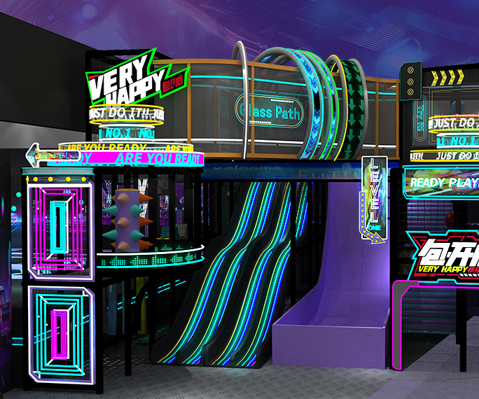 朋克城市風數字潮玩樂園